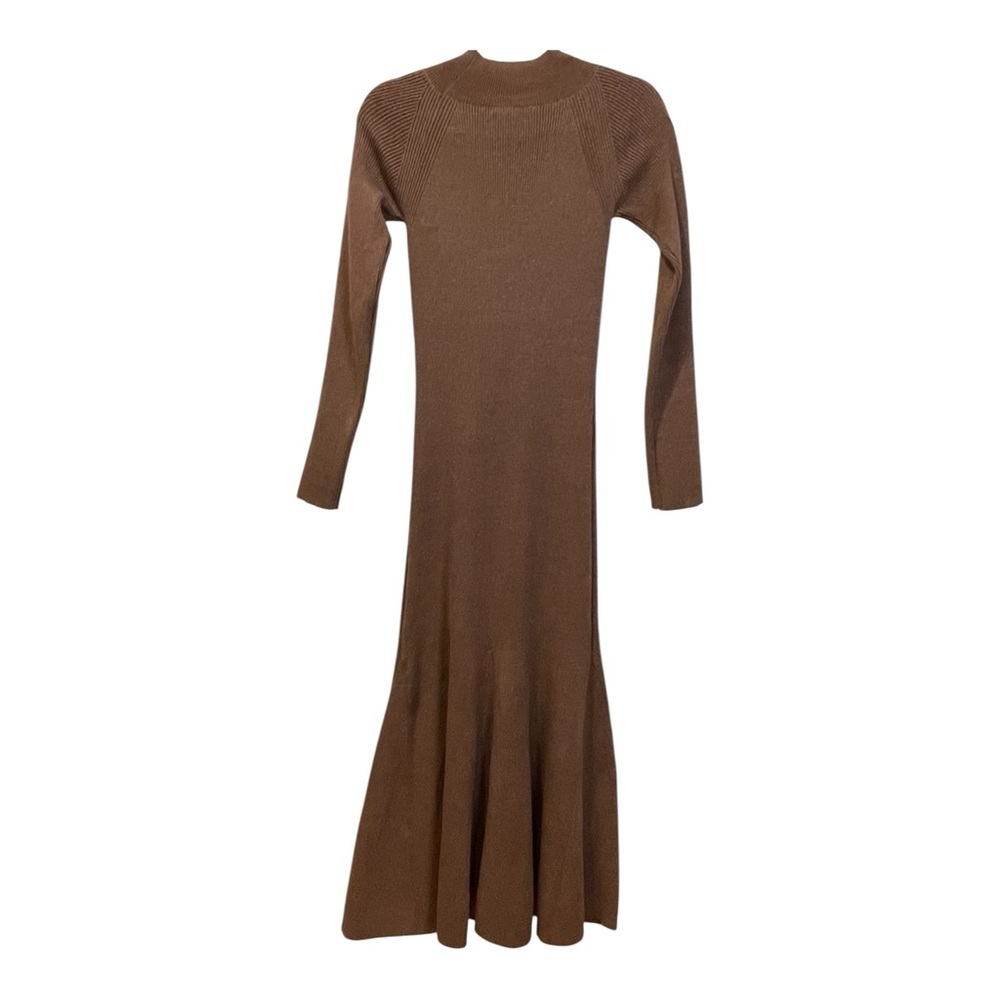 Astr Brown Cutout Midi Dress - Picture 4 of 6